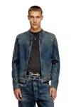 Diesel Moto Jacket In Rehab Denim In Blue