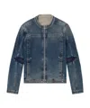 Diesel Moto Jacket In Rehab Denim In Dark Blue