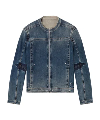 Diesel Moto Jacket In Rehab Denim In Blue