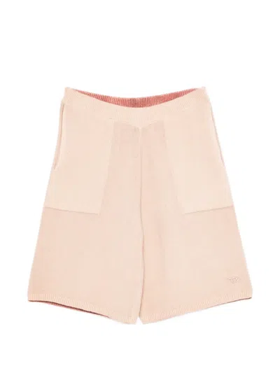 Diesel M-pickla Knitted Knee-length Shorts In Neutral