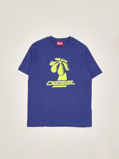 Diesel Kids' Mtfamp T-shirt T-shirt In Blue