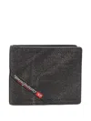 Diesel Multi-pkts 3d S Bi-fold Wallet In Black