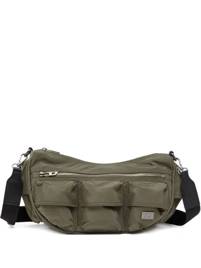 Diesel Multi-pkts Shoulder Bag In Green