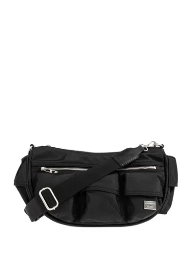 Diesel Multi-pkts Shoulder Bag In Black