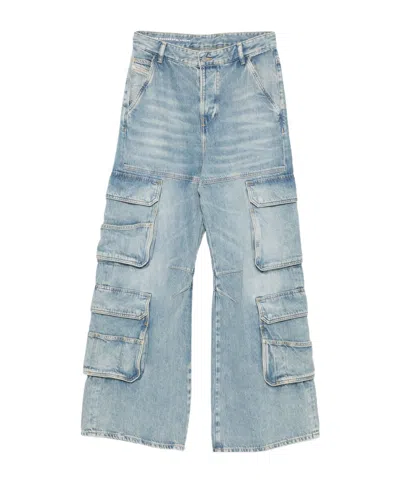 DIESEL DIESEL D-SIRE STRAIGHT LEG CARGO JEANS