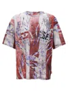 Diesel Multicolor T-shirt With Faded Logo On The Front And Back In Multicolor
