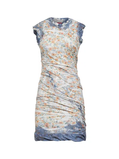 Diesel Multicolor D-ayana Draped Mini Dress