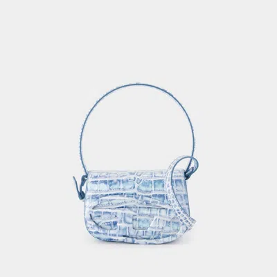 Diesel Multicolor Leather 1dr Shoulder Bag In Blue