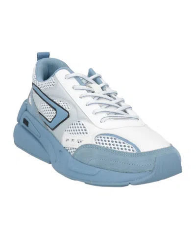 Diesel Multicolor Spliced Low-top Sneakers In Blue