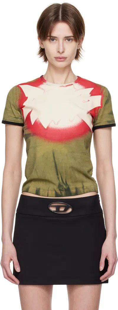 Diesel Multicolor T-uncutie-long-q1 T-shirt In 7bda