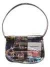 Diesel Photo Print Shoulder Bag In Grey