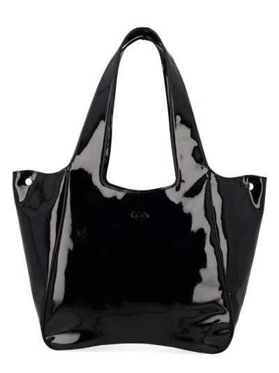 Diesel Multicolour Polyurethane Handbag In Black