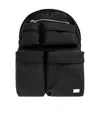 Diesel Black Multiple Pockets Logo Backpack In Black