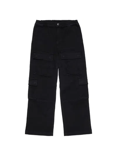 Diesel Kids' Multi-pocket Cargo Pants In Black