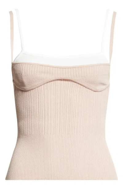 Diesel ® M-zarrina Layered Tank In Brown