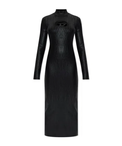 Diesel M-zary-b High Neck Dress In Black