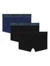 Diesel Navy Blue Cotton Polyamide Underwear In Multi