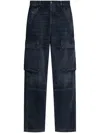 Diesel Navy Blue D-pot-cargo Jeans In Blue