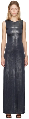 Diesel Stretch Jersey Dress With Metallized Effect In Black