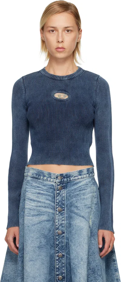 DIESEL NAVY M-ANCHOR-A T-SHIRT