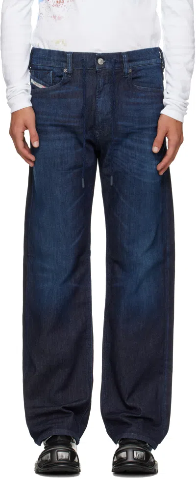 Diesel Navy Relaxed 2080 D-reel Sweatpants In Blue