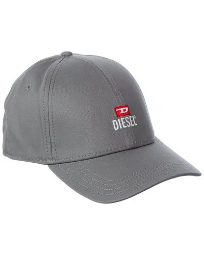 Diesel New D Logo Cap In Gray