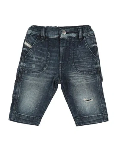 Diesel Babies'  Newborn Boy Jeans Blue Size 3 Cotton, Elastane In Black
