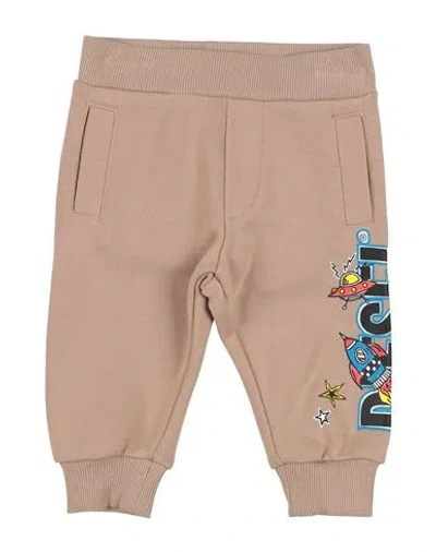 Diesel Babies'  Newborn Boy Pants Beige Size 3 Cotton, Polyester In Sand