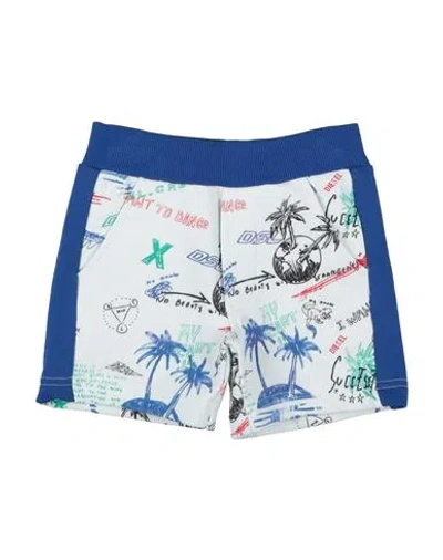 Diesel Babies'  Newborn Boy Shorts & Bermuda Shorts White Size 3 Cotton, Elastane In Multi