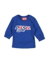 Diesel Babies'  Newborn Boy T-shirt Blue Size 3 Cotton