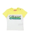 Diesel Logo-print Cotton T-shirt In Yellow
