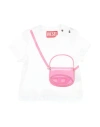 Diesel Babies'  Newborn Girl T-shirt White Size 3 Cotton, Polyester