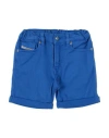 Diesel Babies'  Newborn Shorts & Bermuda Shorts Blue Size 3 Cotton, Elastane