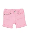 Diesel Babies'  Newborn Shorts & Bermuda Shorts Pink Size 3 Cotton, Elastane