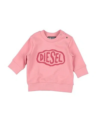 Diesel Babies'  Newborn Sweatshirt Pink Size 3 Cotton