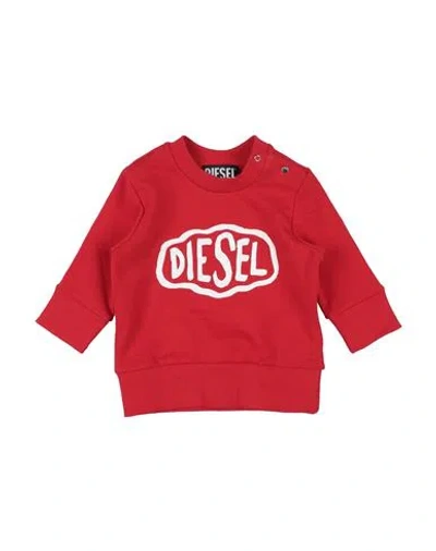 Diesel Babies'  Newborn Sweatshirt Red Size 3 Cotton