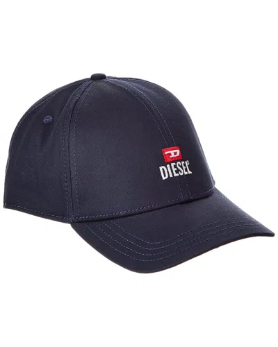 Diesel New-d-logo-out Rjcar Cap In Blue