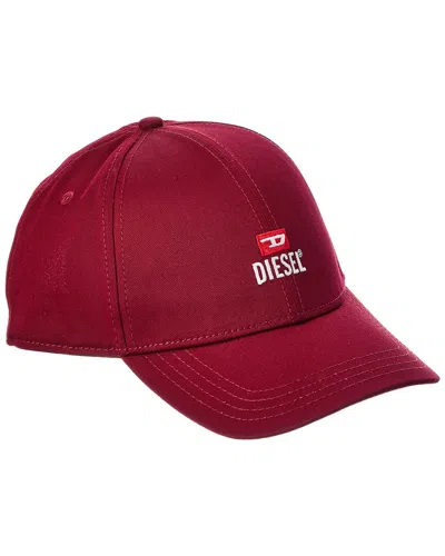 Diesel New-d-logo-out Rjcar Cap In Purple