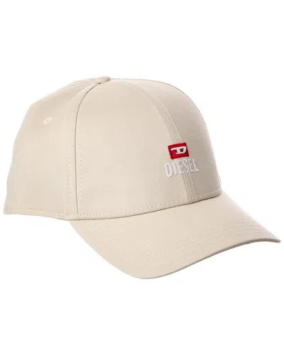 Diesel New-d-logo-out Rjcar Cap In Neutral