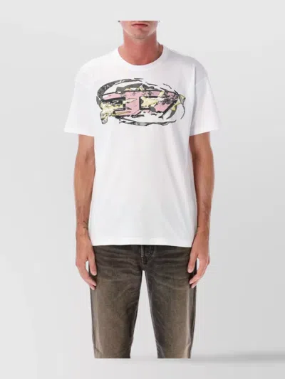 DIESEL NORM GRAPHIC PRINT ROUND NECK T-SHIRT