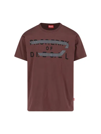 Diesel T-norm-v11 T-shirt In Multi
