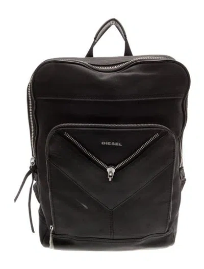 Pre-owned Diesel Nylon Backpack In Black