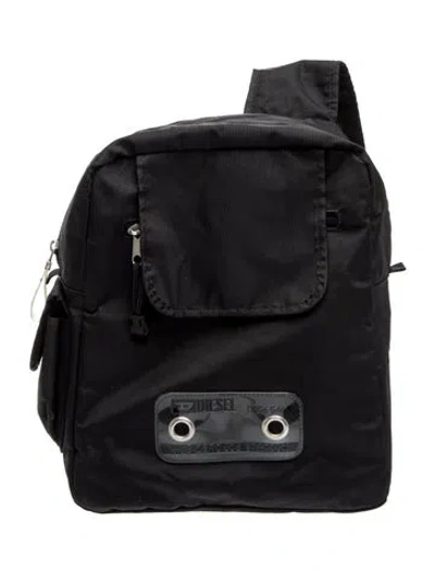 Pre-owned Diesel Nylon Backpack In Black