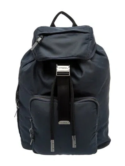 Pre-owned Diesel Nylon Backpack In Blue