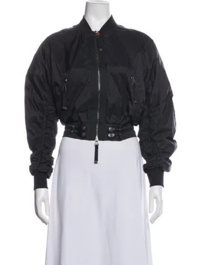 Pre-owned Diesel Nylon Bomber Jacket In Black