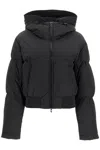 Diesel Nylon Crinkle Hooded Down Jacket