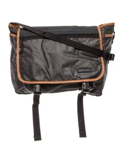 Pre-owned Diesel Nylon Crossbody Bag In Black