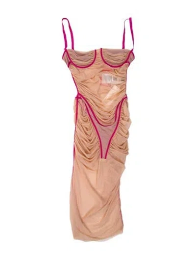 Pre-owned Diesel Nylon Mini Dress W/ Tags In Multi