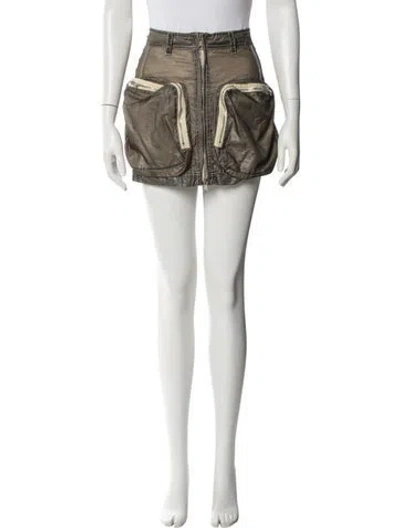 Pre-owned Diesel Nylon Mini Skirt In Black