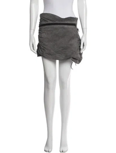 Pre-owned Diesel Nylon Mini Skirt In White